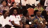 Women at democracy festival Kenya